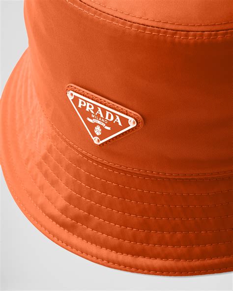 orange bucket hat prada